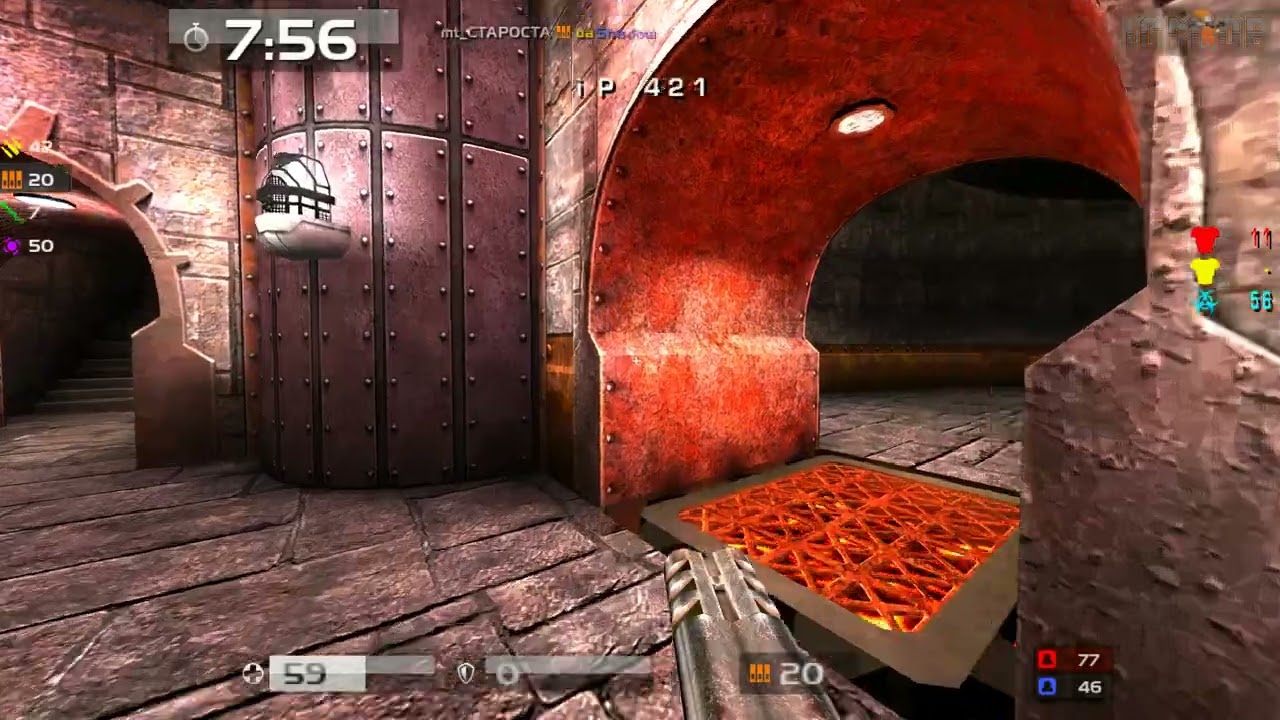 Quake Live: q3tdm - iP -vs- Retired - dm6 - POV multiple