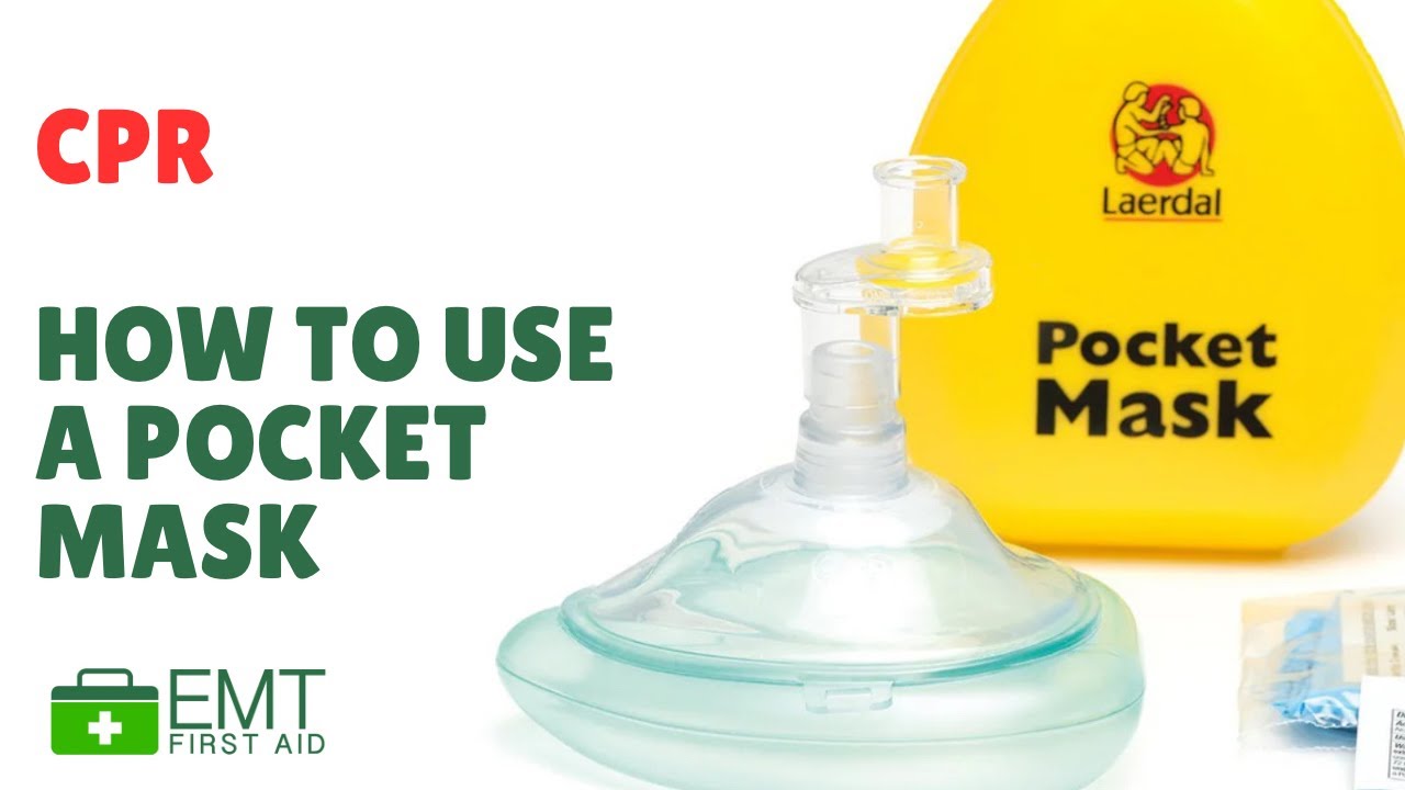How to use a pocket mask when performing CPR on a adult