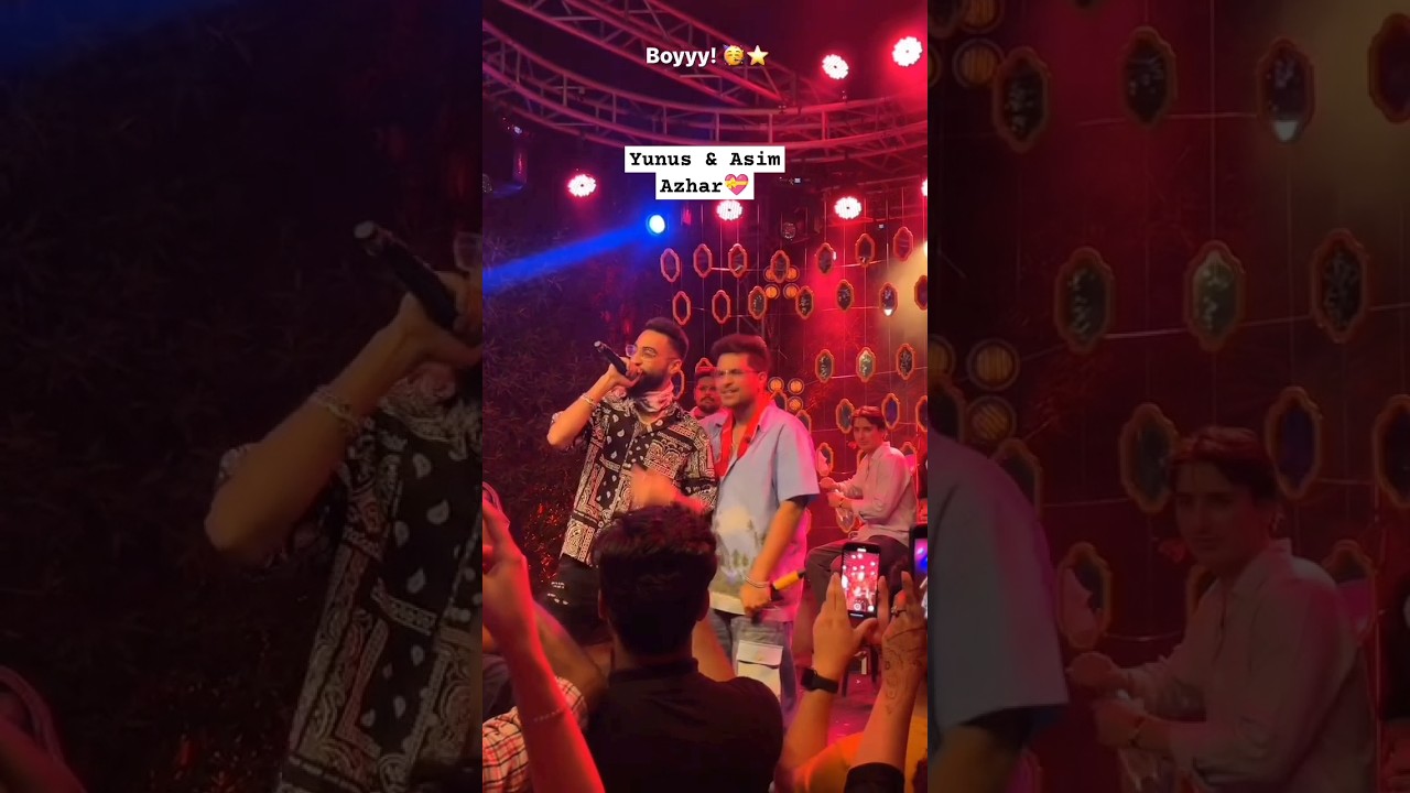 Talhah Yunus & Asim Azhar Performing Live Together after Bematlab Song #urduhiphop