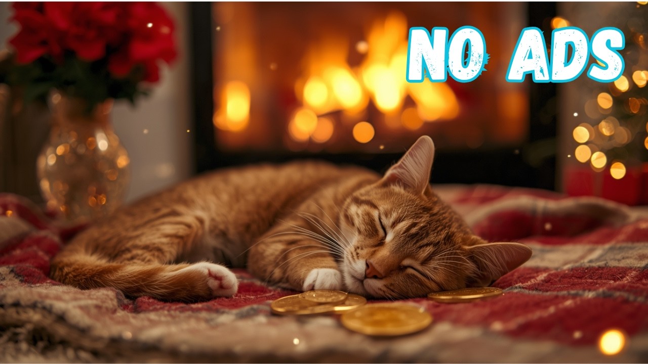 12 Hours of Calming Music for Cats 🐈 Music for Stressed Cats 🎄 Cats Music for Anxi