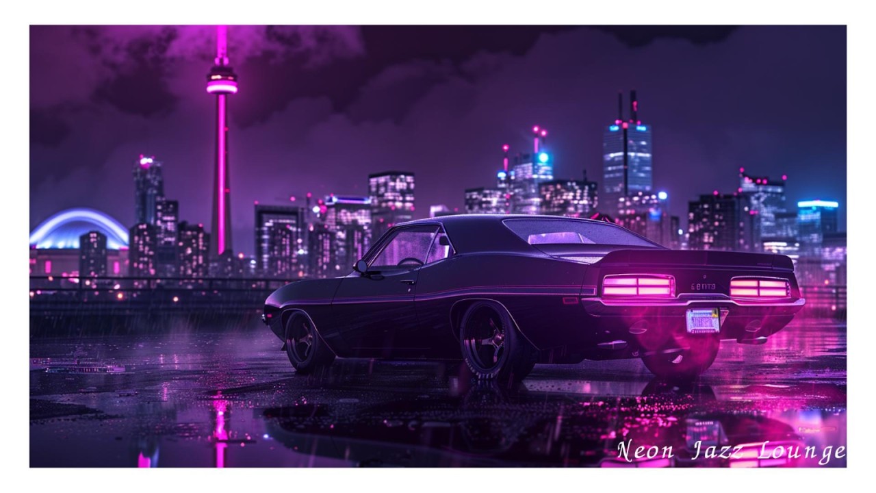 Toronto Skyline Jazz House Mix | After Hours Rain | for Deep Work