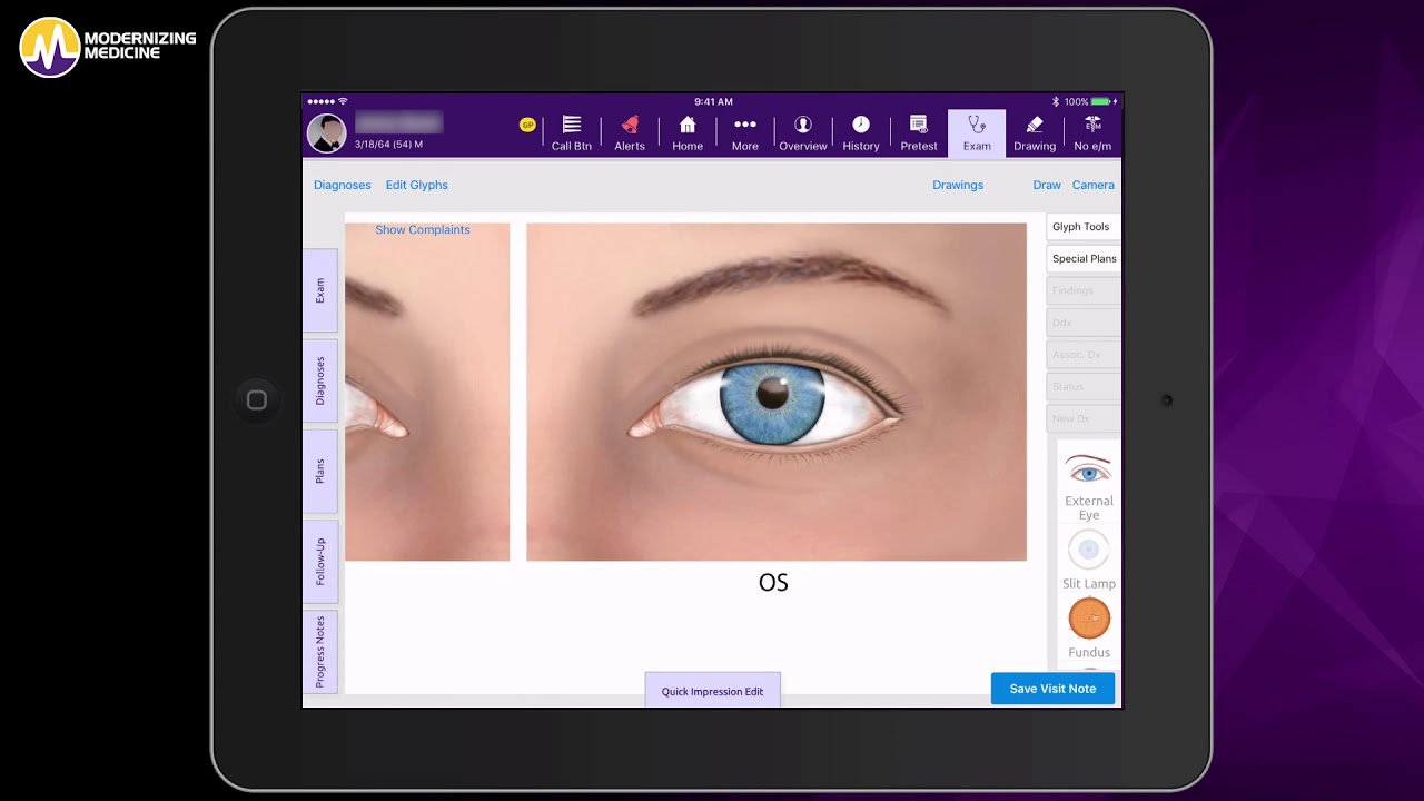 Documenting an Eye Exam in Our Ophthalmology EHR, EMA™