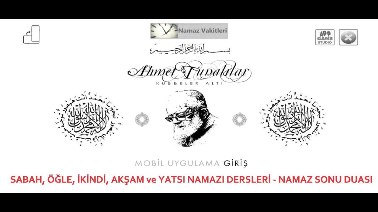Ahmet Tunalılar - Sabah, Öğlen, İkindi, Akşam, Yatsı Namazı Dersi  OKU, DİNLE, ŞARJ OL