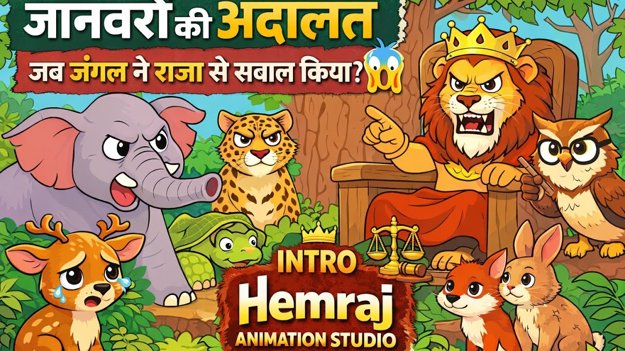 जानवरों की अदालत ⚖️ | जब जंगल ने राजा से सवाल किया  | Emotional Story | Animal story | Moral story 
