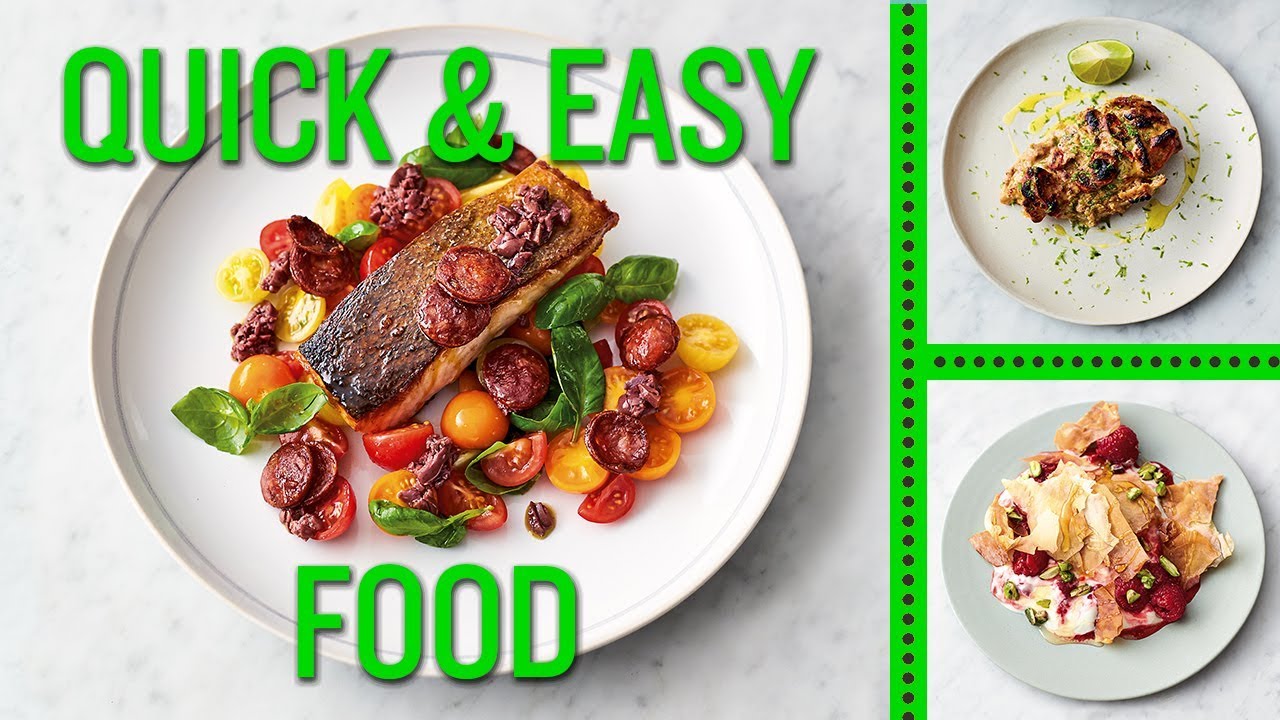 Jamie&rsquo;s Quick and Easy Food | Smoky Chorizo Salmon, Gnarly Peanut Chicken and Honey Berry Filo Smash