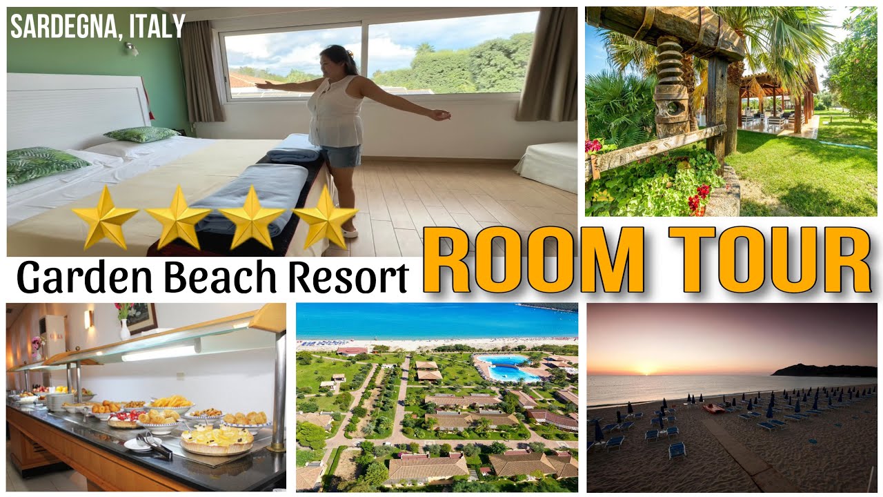 I stay one week/ Garden beach 🏖️ Resort/ Cala Sinzias Sardinia/ Room tour / Tibetan vlog
