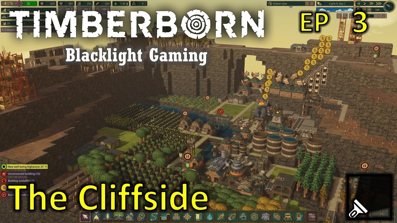 【Timberborn Experimental 1.0】 The Cliffside Gameplay Episode 3