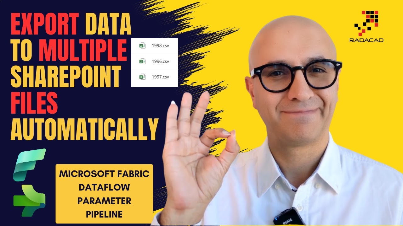 Экспорт данных в несколько файлов SharePoint с использованием конвейера параметров потока данных ...