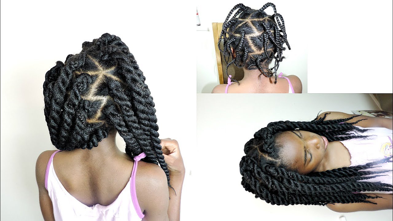 NO CORNROW /INDIVIDUAL  CROCHET TWISTS || FOR YOUNG GIRLS