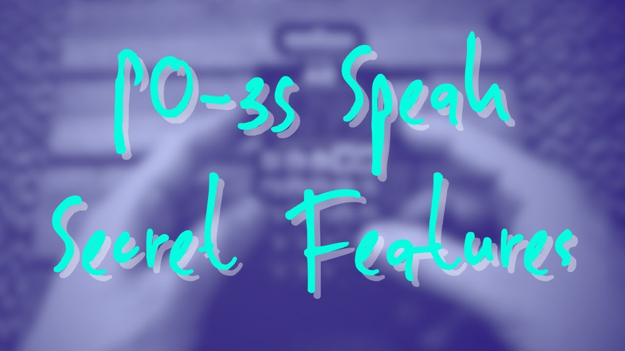 PO-35 Speak Secret Features - Teenage Engineering Pocket Operator