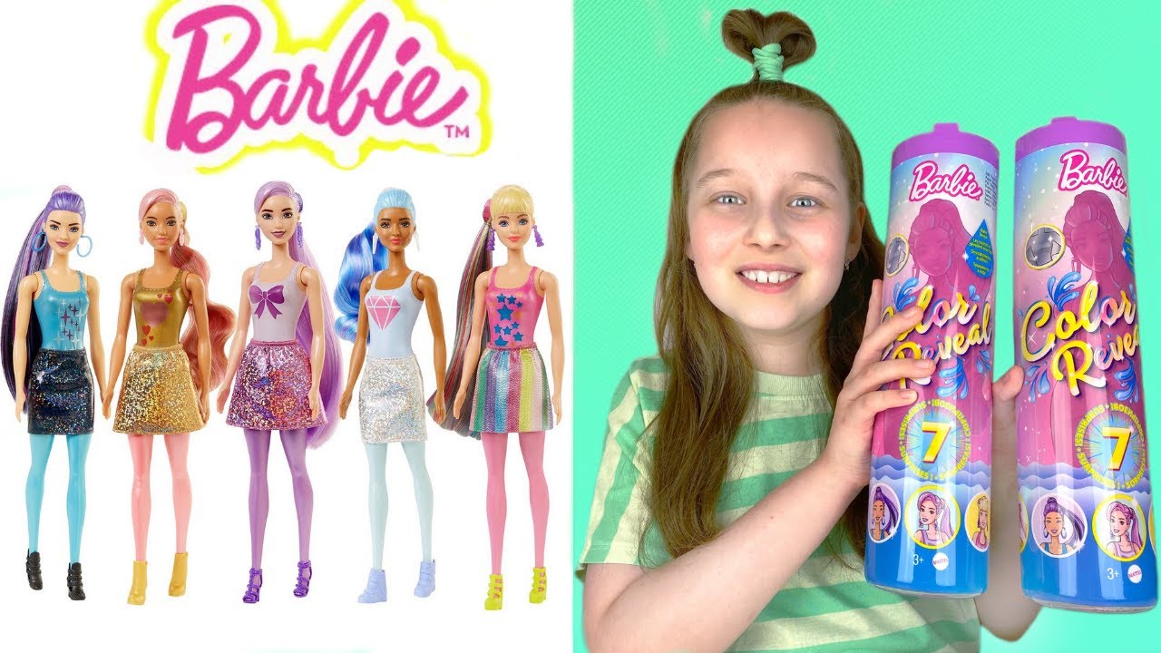 🌊БЛЕСТЯЩИЕ КУКЛЫ БАРБИ КОЛОР РЕВИЛ! BARBIE COLOR REVEAL SURPRISE DOLLS МЕНЯЮТ ЦВЕТ!