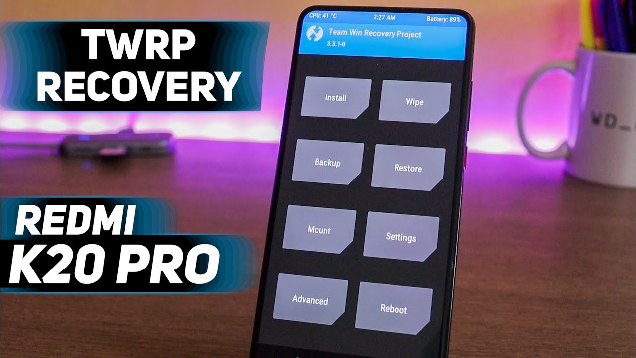 How to install TWRP recovery on Redmi K20 Pro device || How to install custom recovery on k20 Pro🔥