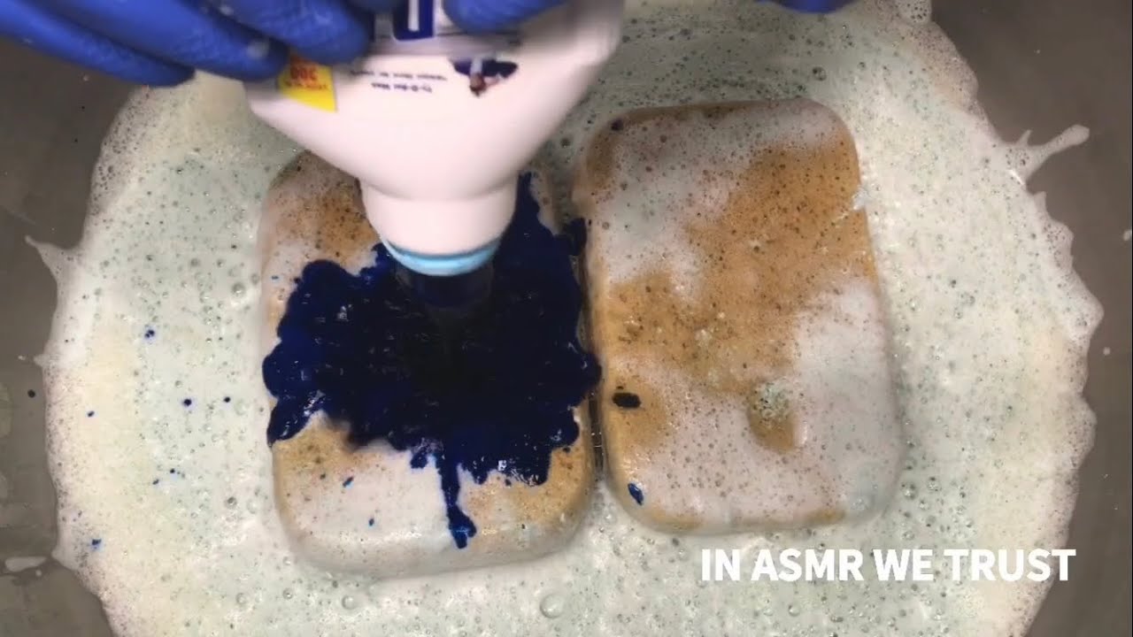 Ty-D-Bol, Bleach Powder, Pine + more | ASMR Sponge Squeezing