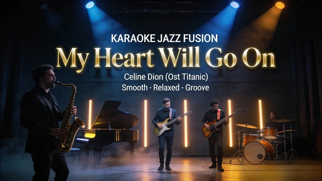 [KARAOKE] My Heart Will Go On – Celine Dion | OST Titanic | Jazz Fusion | Smooth & Emotional Groove
