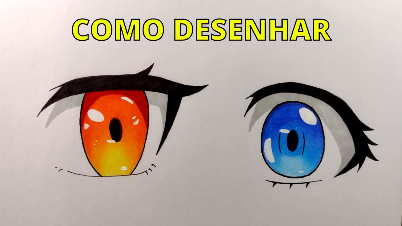 Assim fica fácil Desenhar OLHOS DE ANIME! | Desenhando do Zero #3