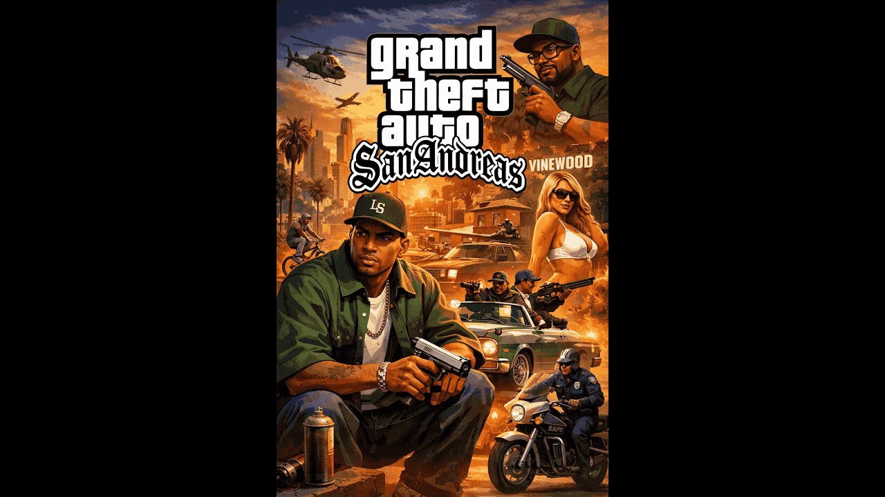 Grand Theft Auto San Andreas. Проходим игру без читов. Закрасили все 100 графити по карте