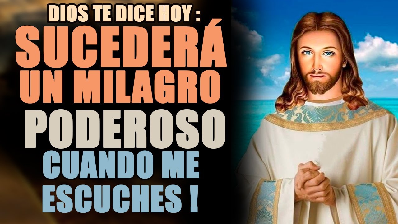 𝗗𝗜𝗢𝗦 𝗧𝗘 𝗗𝗜𝗖𝗘 𝗛𝗢𝗬: SUCEDERÁ UN MILAGRO PODEROSO CUANDO ME ESCUCHE 🙏 Yo te daré la paz que necesitas
