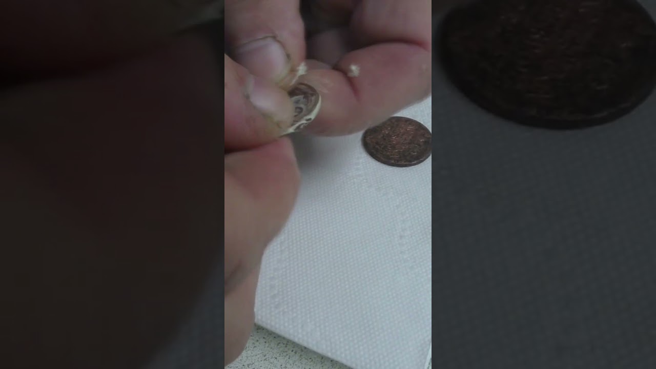 Чем патинировать медные монеты? #shorts