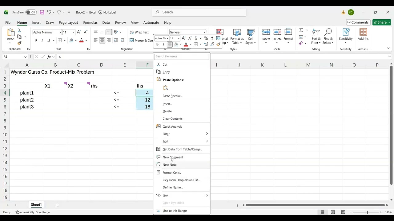LPsolving Excel1