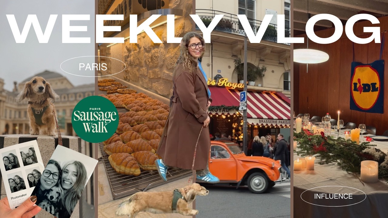 VLOG・Paris Sausage Walk 🐾 , daily life & Christmas vibe 🎄