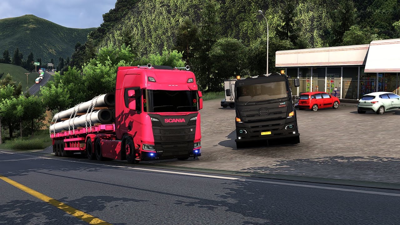 part 3 || perjalanan yang bikin rem panas dan hampir saja ngelos rem😫 scania ft hino 500 PT.MB_TRANS