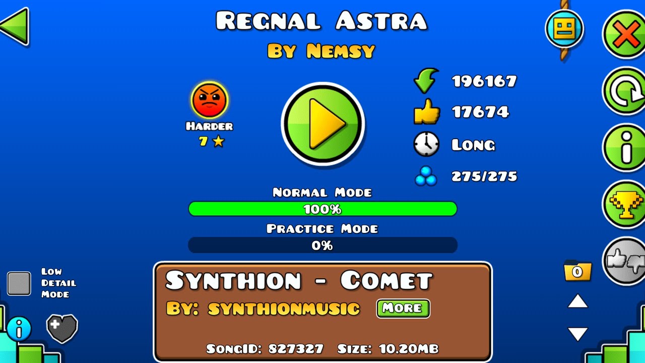 [78839546] #1934 Regnal Astra (by Nemsy, Harder) [Geometry Dash]