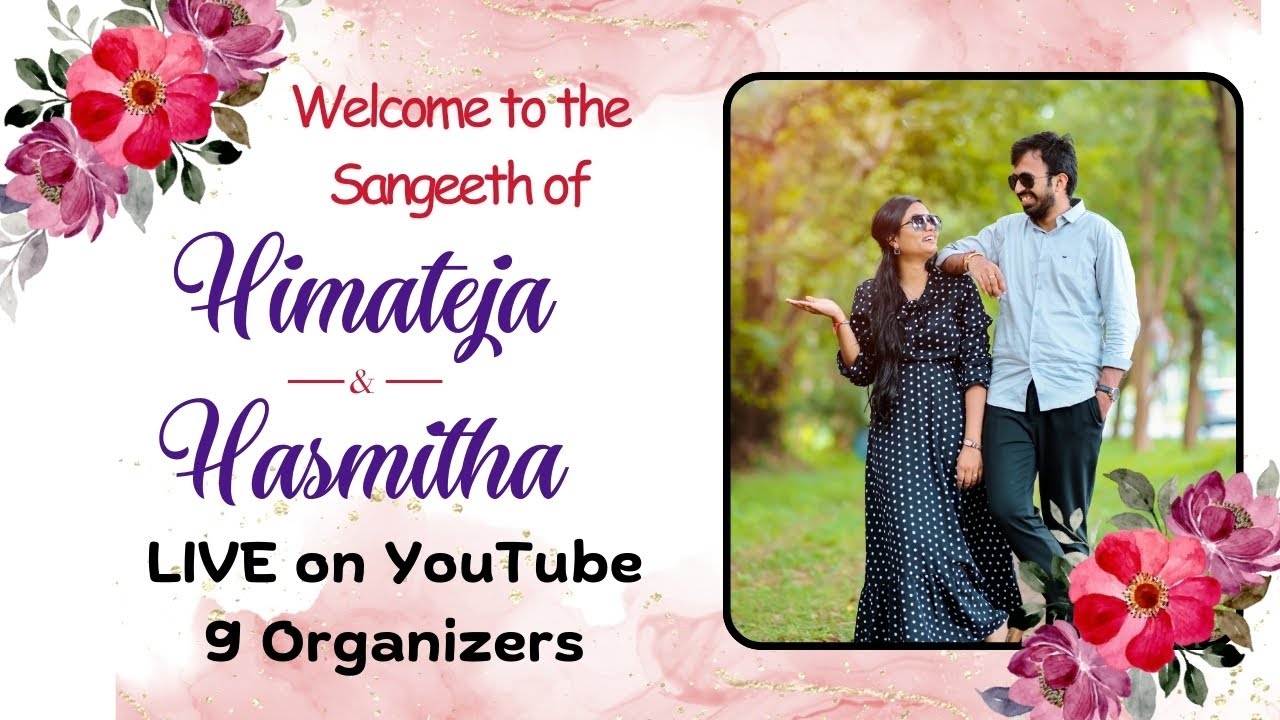 HimaTeja & Hasmitha's || Sangeeth Live | 20th August || 9organizers