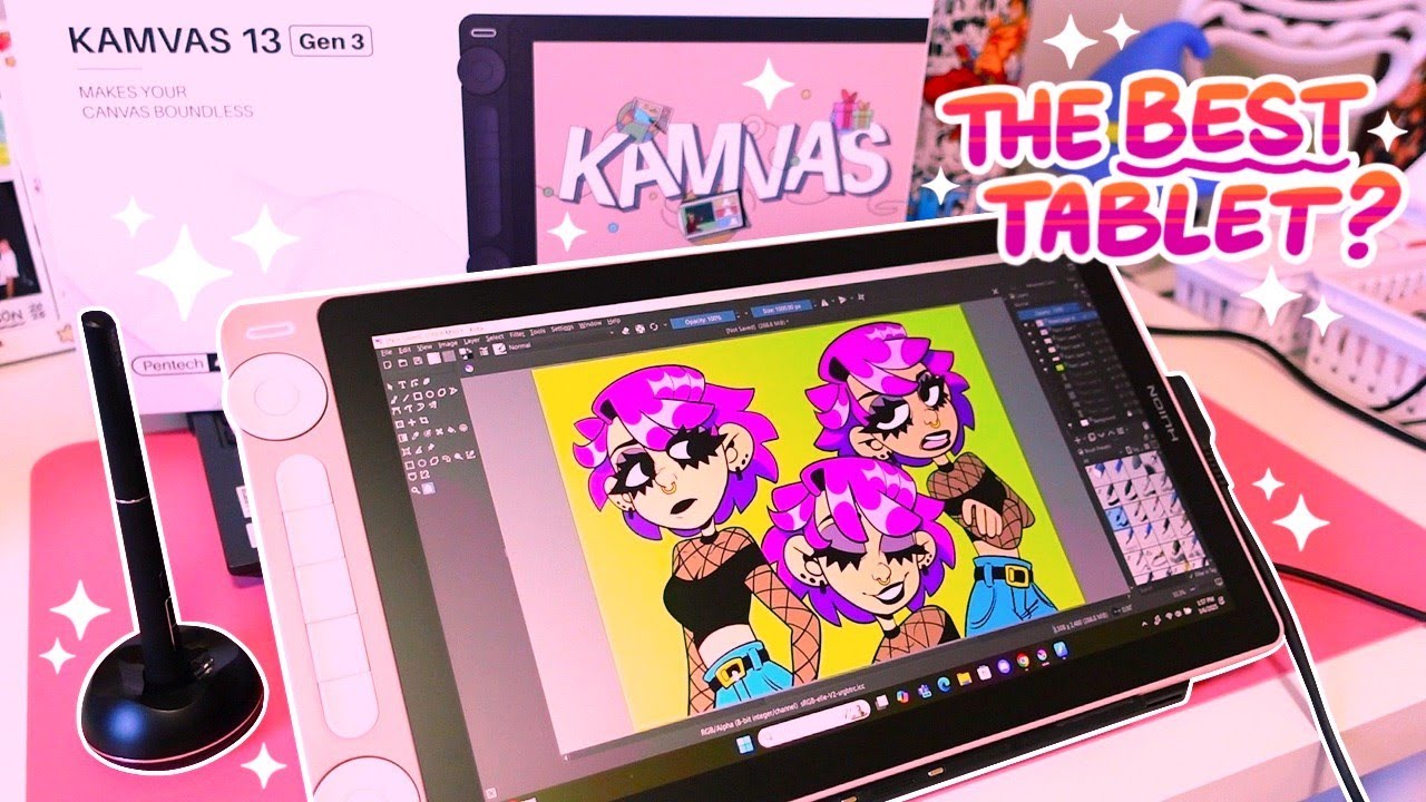 Drawing with my first Huion tablet! ✦ Huion Kamvas 13 (Gen 3) Review