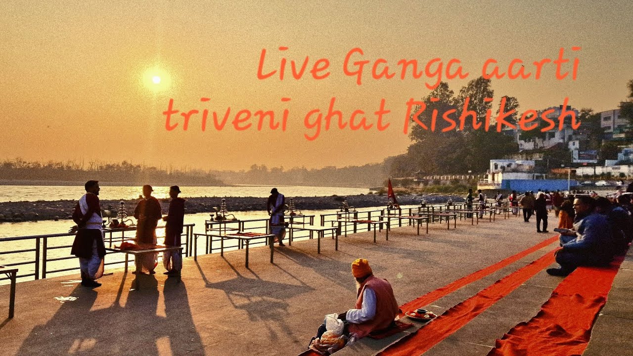 Live Ganga aarti triveni ghat Rishikesh 09/01/26