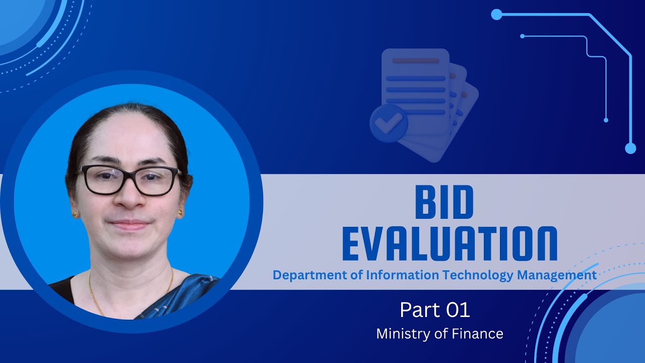 BID Evaluation Process | Government Procurement System | Sinhala Part 01