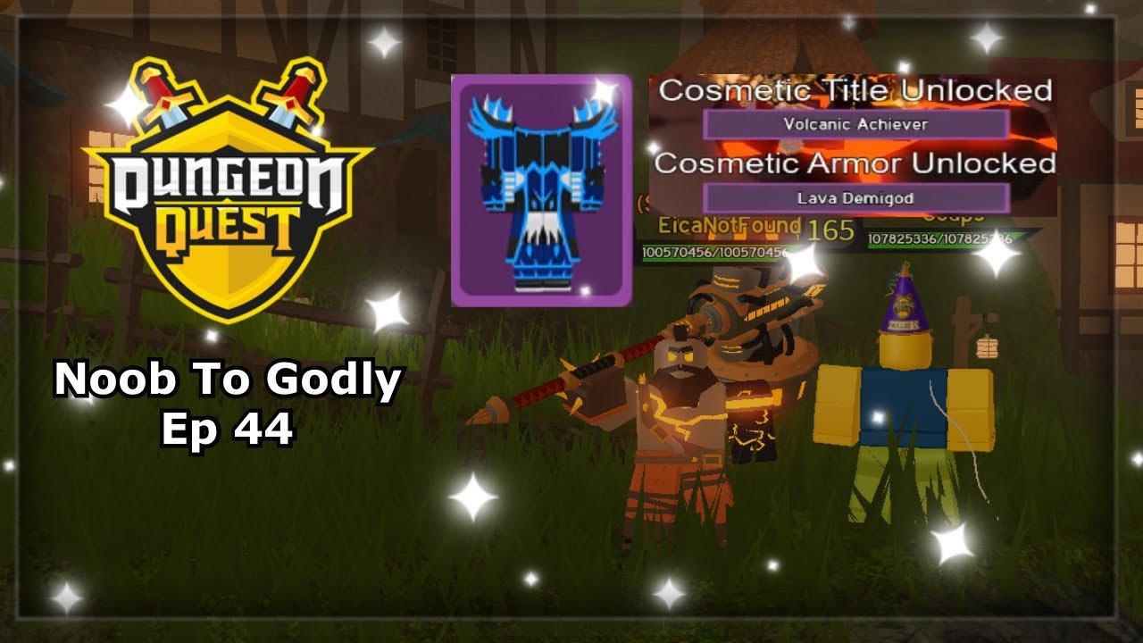 EXTREMELY LUCKY COSMETIC AND PURPLE COLLECTABLE DROP! Dungeon Quest Noob To Godly Ep 44