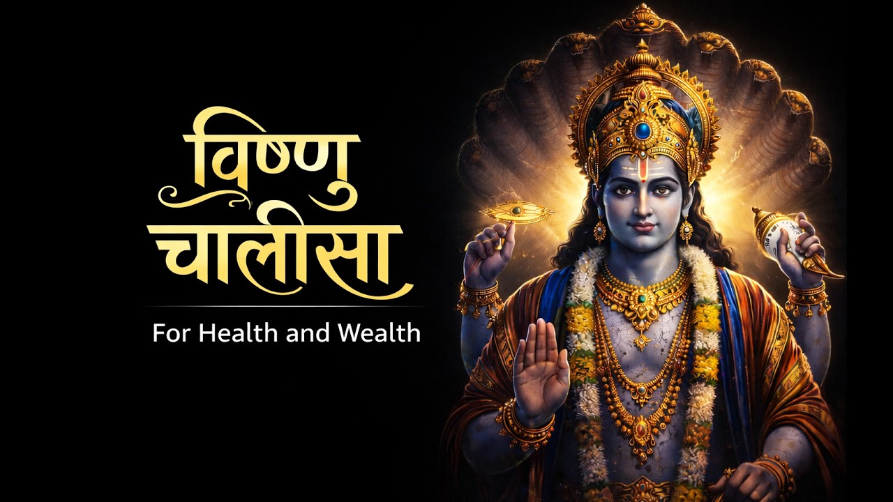 🕉️ श्री विष्णु चालीसा | Vishnu Chalisa | Divine Blessings of Lord Vishnu 🙏| Bhakti Ki Dhun