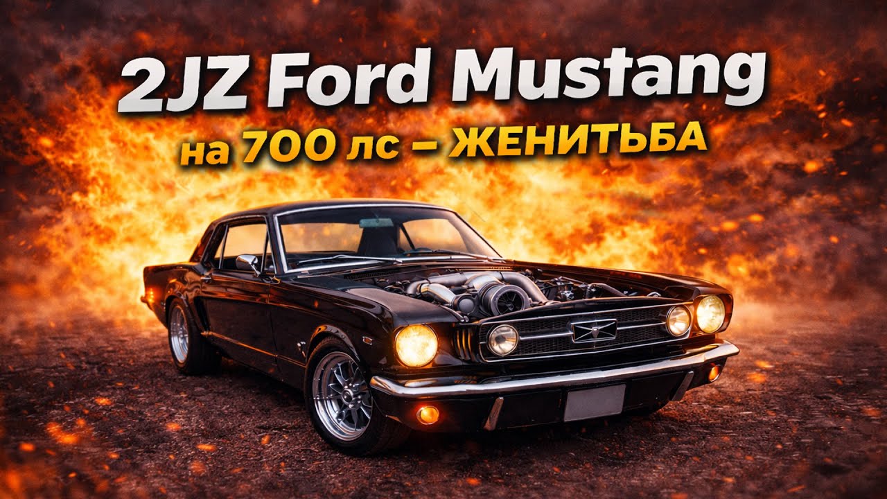 2JZGTE Форд Мустанг 1965г на 700лс - Женитьба