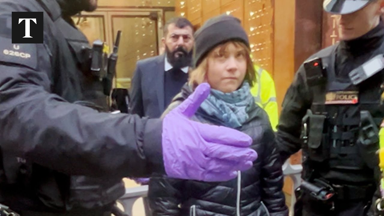 Greta Thunberg arrested at Palestine Action protest in London