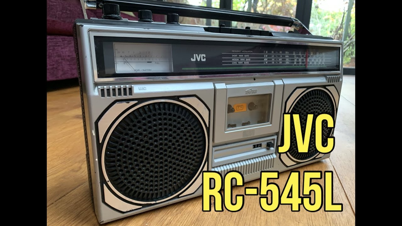 JVC RC-545L Service & Repair. Vintage Boombox Belt Change. Ghetto Blaster Handle Fix.