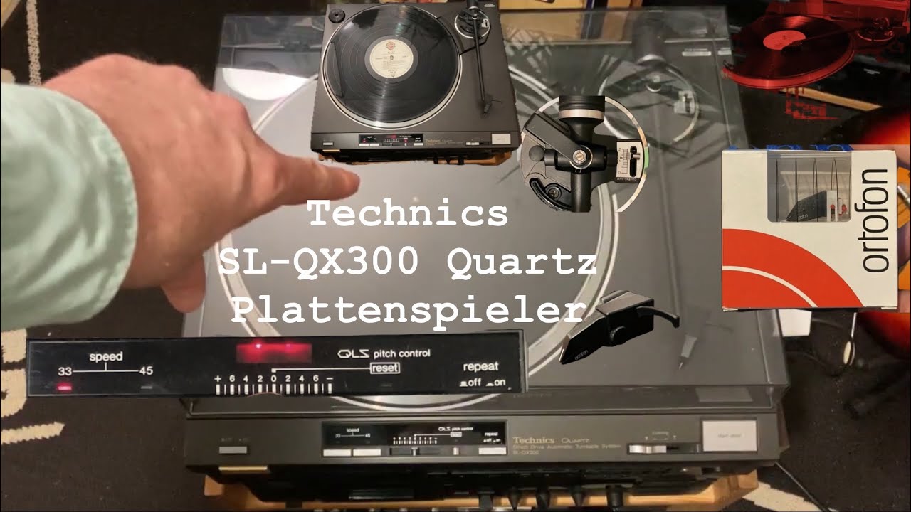 Technics SL-QX300 Quartz + Ortofon OMP 10 - Plattenspieler / Turntable - Vollautomat - DD