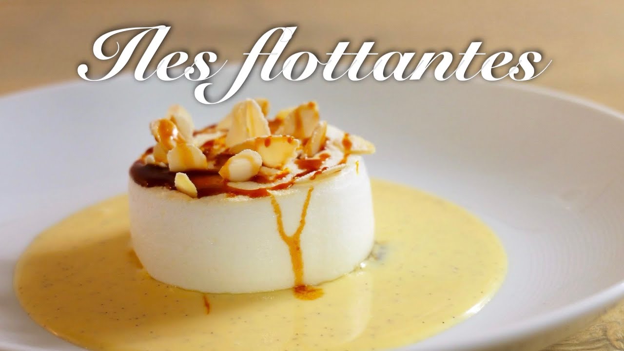 【イル・フロッタント】メレンゲデザートÎles flottantes/How to make Meringue cake/Floating Islands/Gâteau meringué