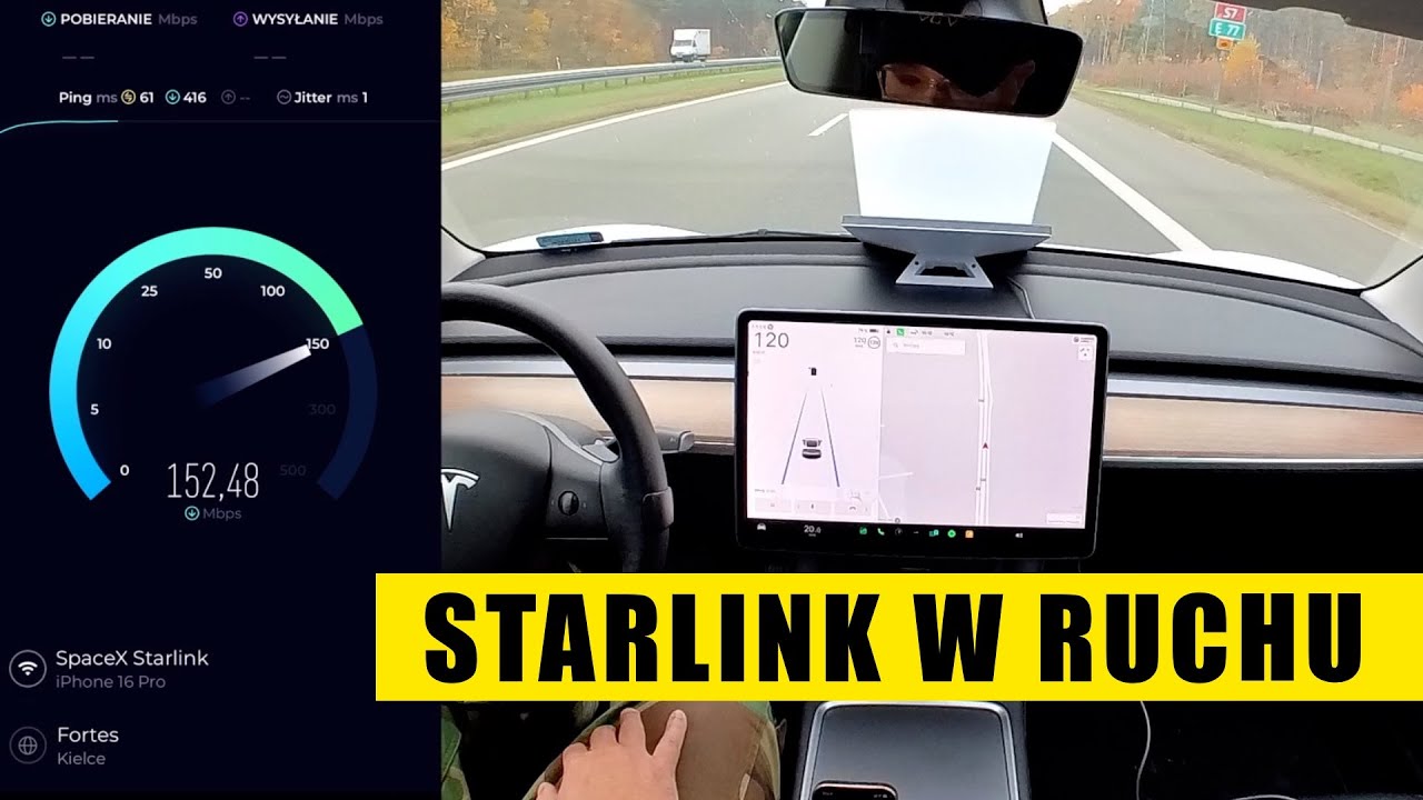 STARLINK mini w ruchu - jakie prędkości? czy pracuje stabilnie? Czy zrywa połączenie?