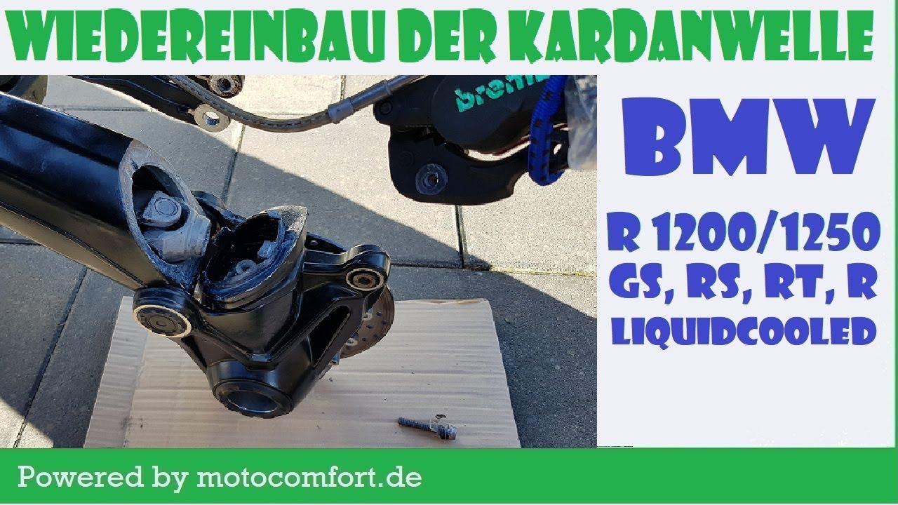 BMW R1200 / R1250 GS LC Kardan einsetzen / Ergänzungsvideo zu Teil 4