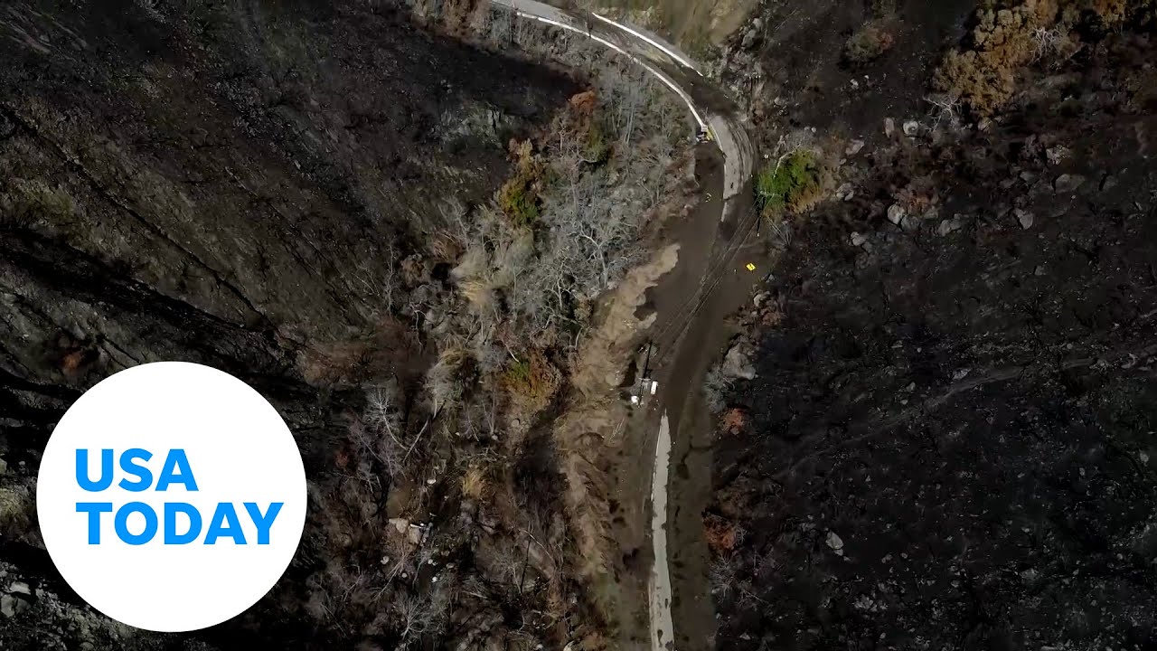 After LA wildfire, mudslide blocks historic Topanga Canyon Boulevard | USA TODAY
