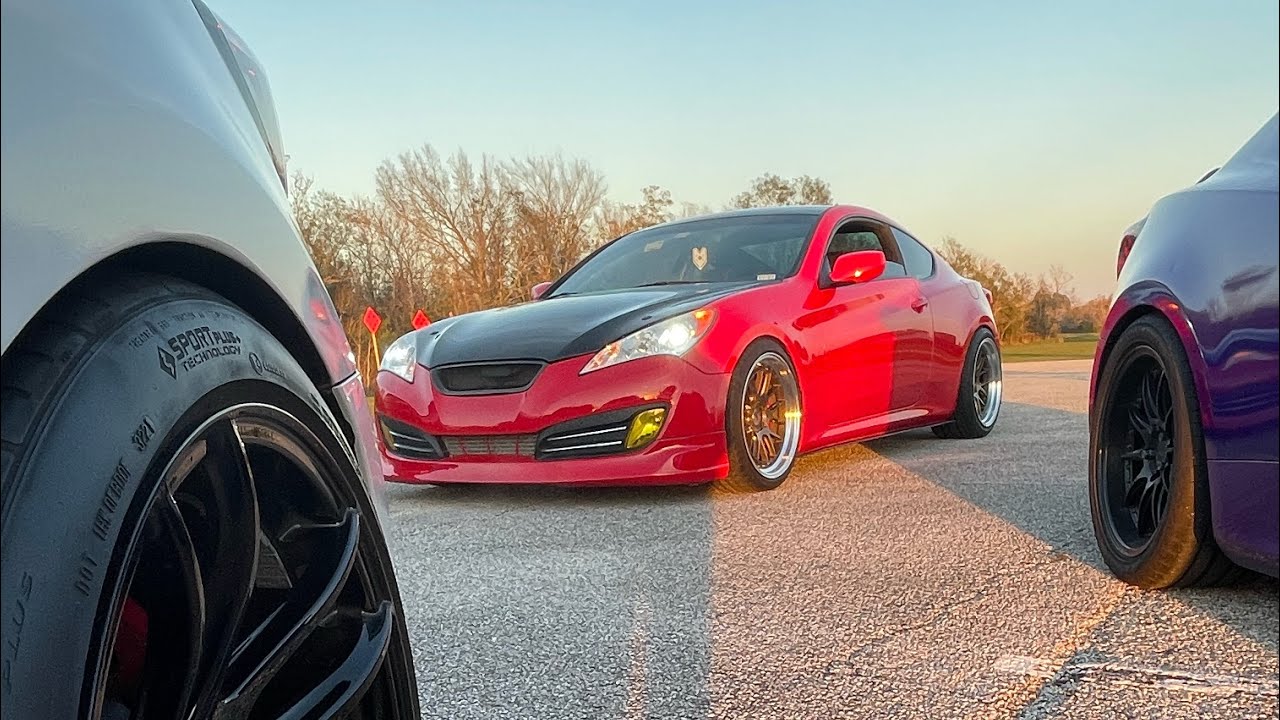 Big turbo genesis coupe 2.0t custom intake and catch can installation.