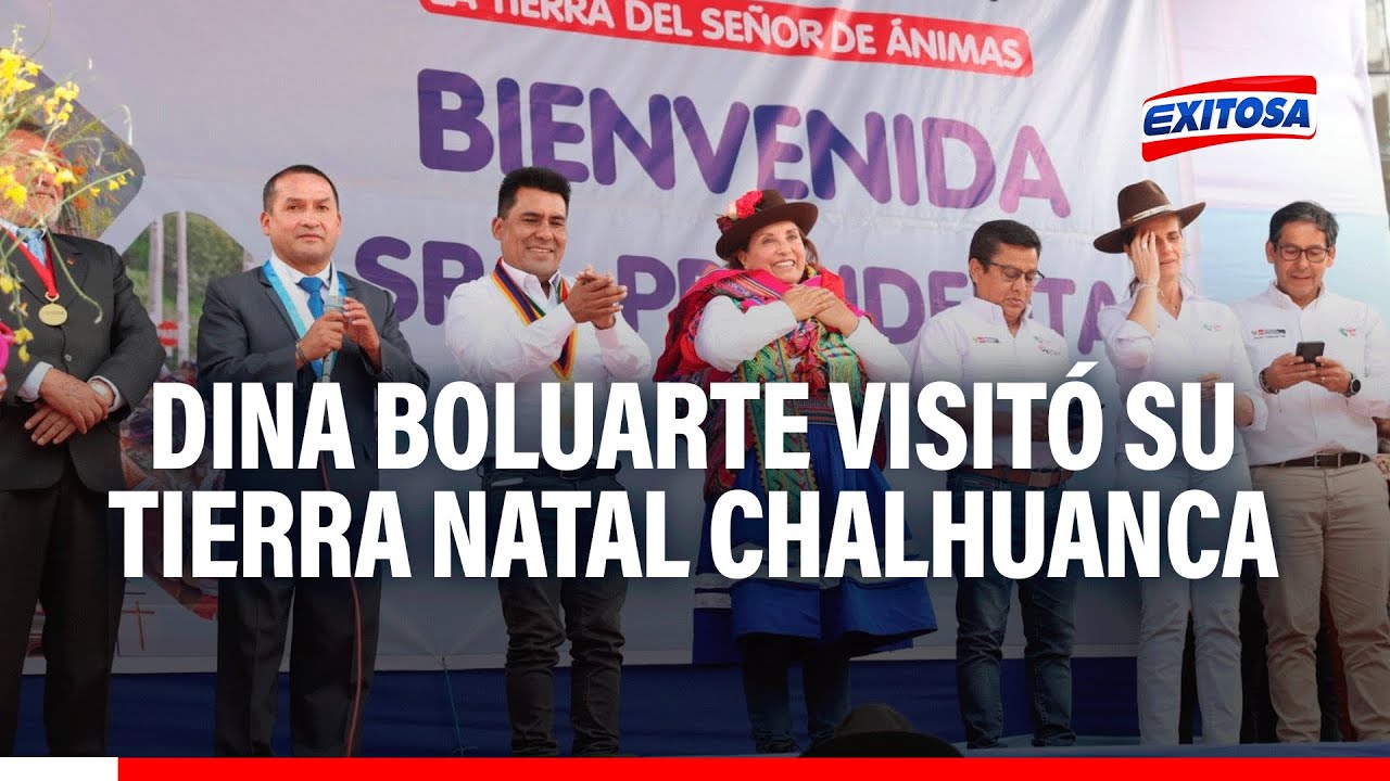 🔴🔵Apurímac: Presidenta Dina Boluarte visitó su tierra natal Chalhuanca