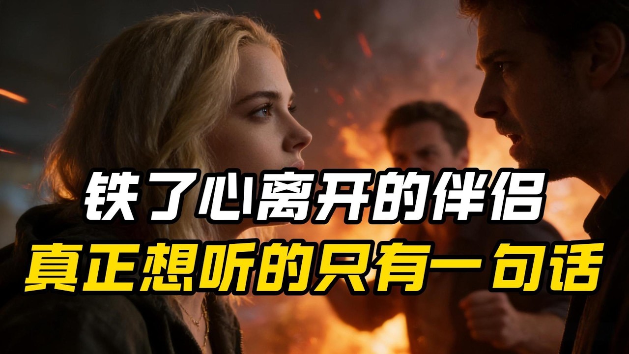 铁了心离开的伴侣，真正想听的只有一句话。