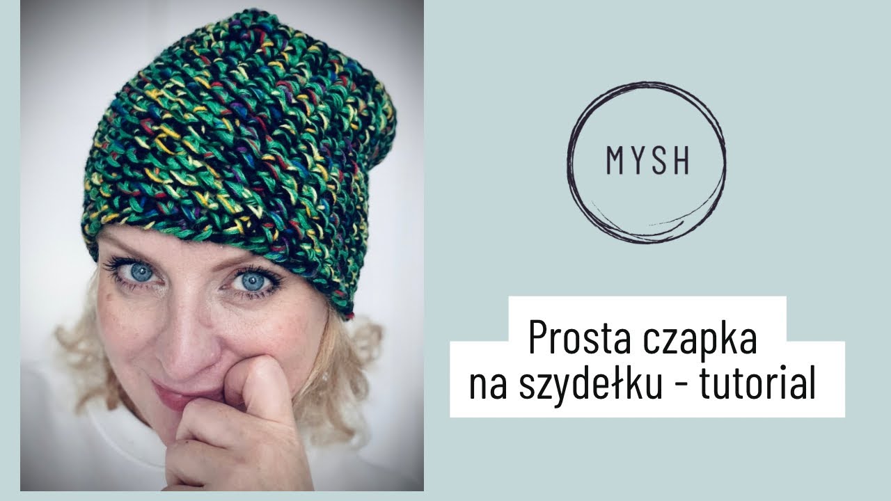 Czapka szydełkowa dla początkujących - surferska beanie do zrobienia w jeden wieczór
