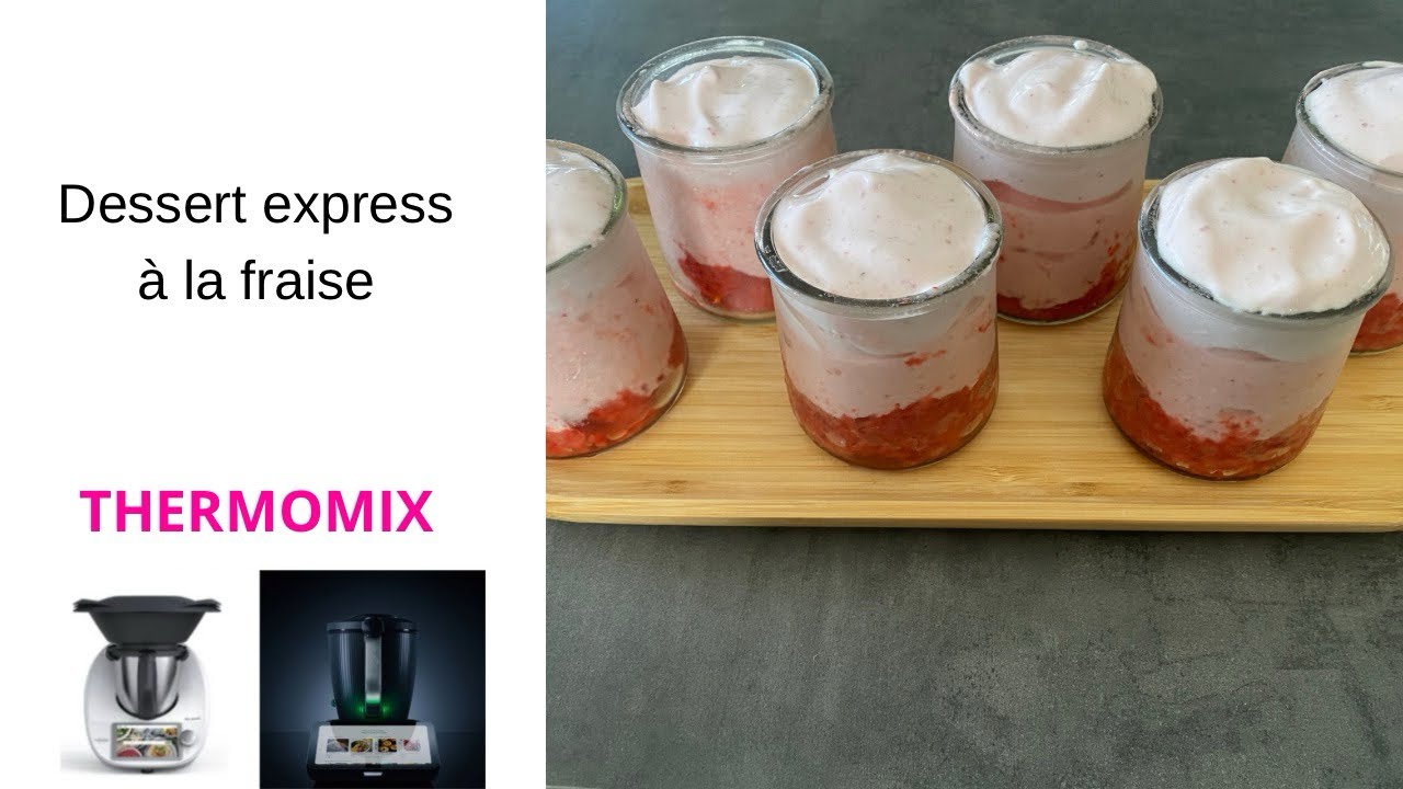 Dessert express &agrave; la fraise