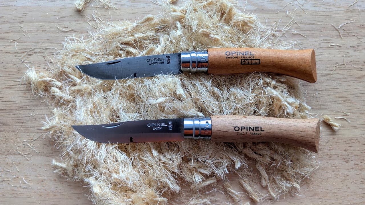 Inoxidable o carbono ¿Qué Opinel retiene mejor el filo?