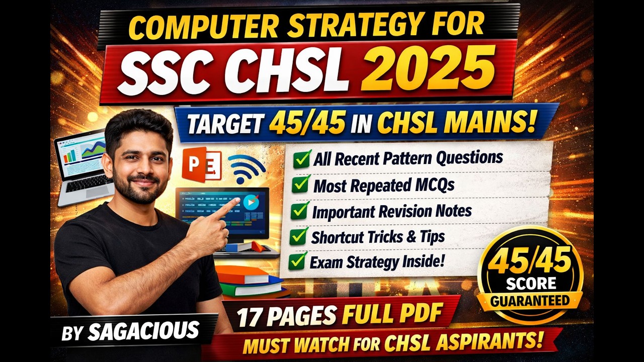 SSC CHSL MAINS COMPUTER STRATEGY