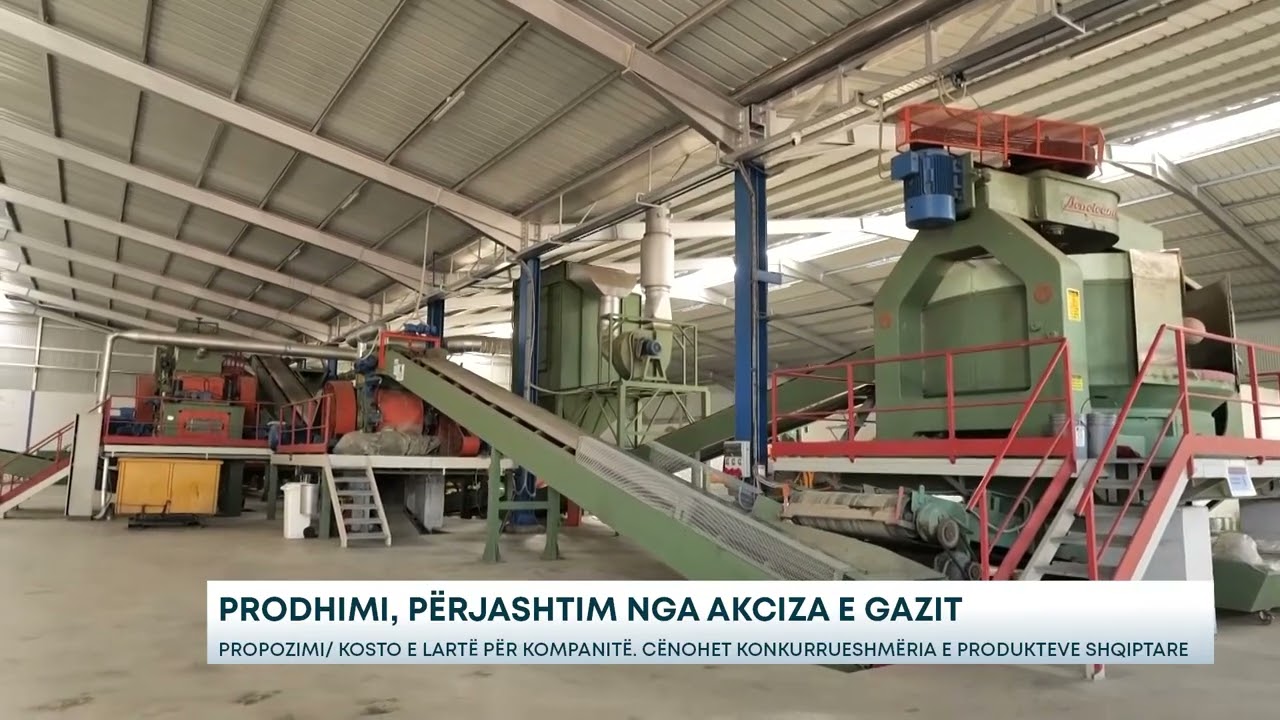 Prodhimi, përjashtim nga akciza e gazit Propozimi/ Kosto e lartë për kompanitë.