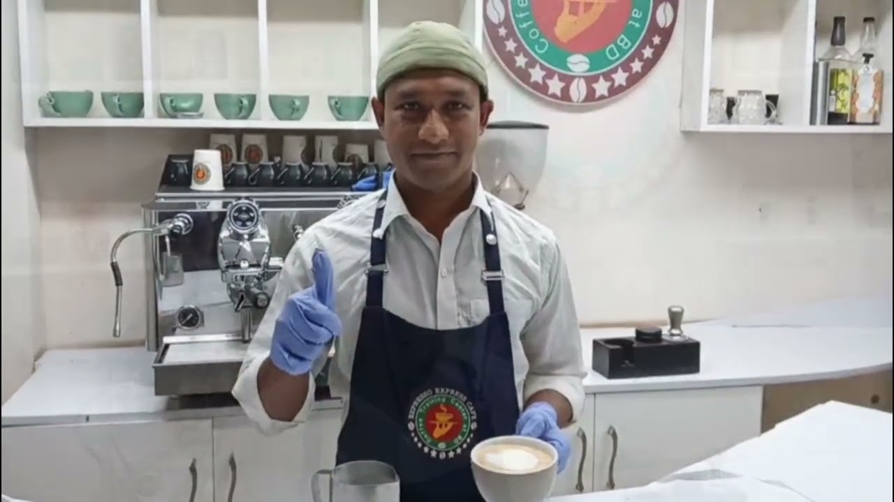 Бариста Мубарук Хоссан, #coffeetrainingcenteratbd #whatsapp01796874613 #training #latteart #coffee