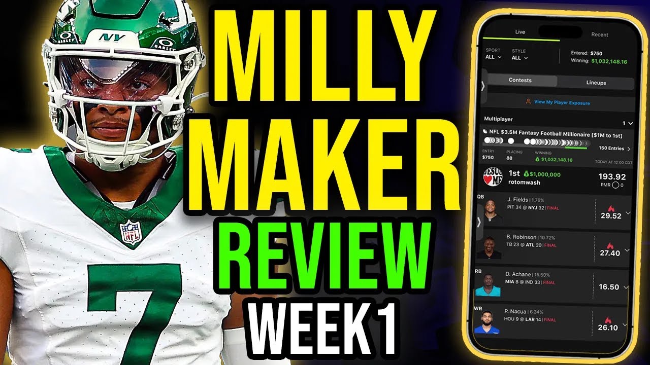 NFL Week 1 Milly Maker Review